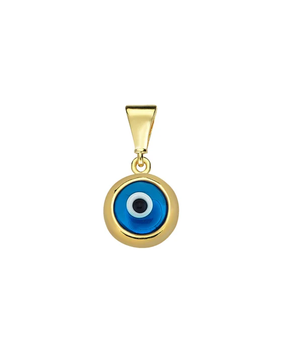 9CT Y/G ENAMEL EVIL EYE 6.00mm
